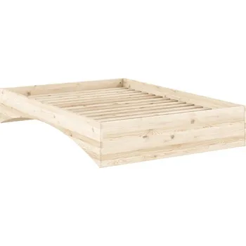 Postel Dvoulůžková postel z borovicového dřeva bez čela 140x200 cm v přírodní barvě Orbit – Karup Design ID_1821342