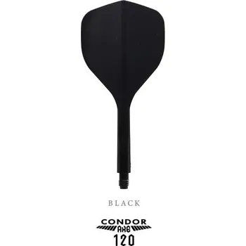 Příslušenství pro šipky Condor Axe 120 trojkřídlé letky Black Standard, Velikost M - 24 mm