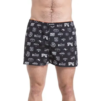 Trenýrky Meatfly pánské trenýrky Agostino Badges Double Pack | Mnohobarevná | Velikost XL