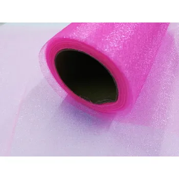 Organza šíře 14,5 cm - 190 - růžová ostrá - od 1m