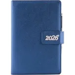 Diář BRILIANT denní A5 2026 český - modrá
