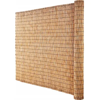zahradní zástěna VEVOR Rákosová rohož 1 KS 5x1,2 m, přírodní barva dřeva, přírodní rákos
