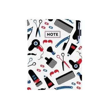 Zápisník Notes - zápisník KADEŘNICKÝ Barber - DESIGN B5 nelinkovaný
