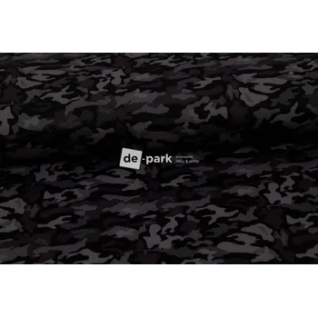 Legins - matný úplet - Maskáč - černá