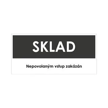 SKLAD, šedá, plast 2 mm 190x90 mm