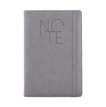 Zápisník Notes - zápisník POLY A5 čtverečkovaný - šedá