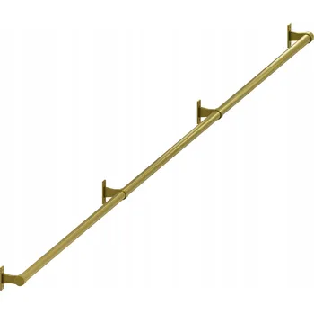 Zábradlí SCHODIŠŤOVÉ ZÁBRADLÍ MADLO NA SCHODY ZLATÉ MATNÉ fi 25mm 300 cm PORTO