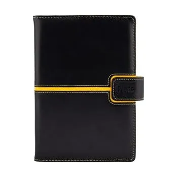 Zápisník Notes - zápisník MAGNETIC B6 linkovaný - černá/žlutá
