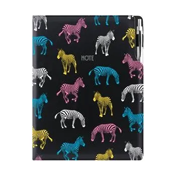 Zápisník Notes - zápisník DESIGN A4 nelinkovaný - černá - Zebra