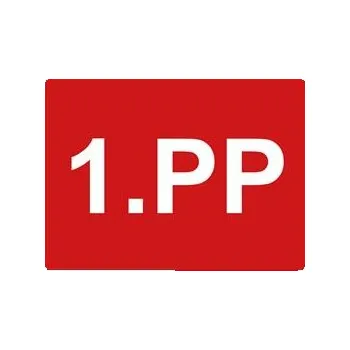 Označení podlaží - 1.PP, plast 2 mm, 200x150mm