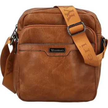 Kabelka Trendy pánská koženková crossbody taška Coveri Lorain, camel