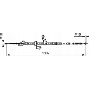 Lanko parkovací brzdy Bosch 1 987 482 902 Lanko ruční brzdy