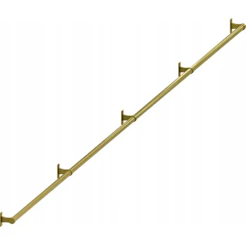 Zábradlí SCHODIŠŤOVÉ ZÁBRADLÍ MADLO NA SCHODY ZLATÉ MATNÉ fi 32mm 500 cm ELEN