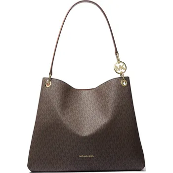 Kabelka Michael Kors Christina Large Signature Logo Shoulder Bag Brown