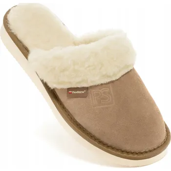 Dámská obuv Teplé Pantofle Dámské kožené horské vlněné pantofle 36-41 PanSzew