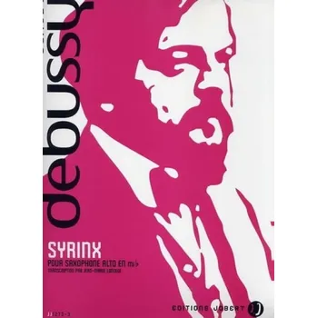 Cizojazyčná kniha SYRINX ALTO SAXOPHONE - DEBUSSY, CLAUDE
