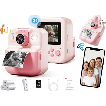 Digitální fotoaparát Růžový digitální fotoaparát Xrec P02