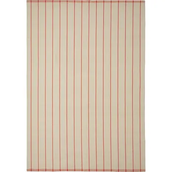 Koberec IKEA RIDSTIG Koberec tkaný, krémová/červená, 170x240 cm