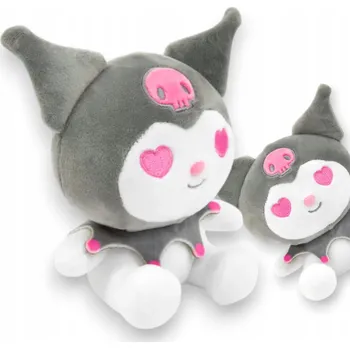 plyšák Hello Kitty – Kuromi – Plyšová hračka 20 cm, ŠEDÁ