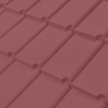 plechová krytina SATJAM střešní krytina York Modul TopMat RAL RR28 višňová