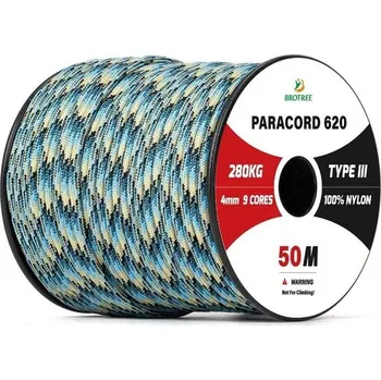 Kompresor Brotree Paracord 4 mm 9 pramenů, nylon