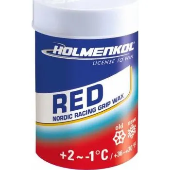 Lyžařský vosk HOLMENKOL Stoupací vosk ČERVENÝ 45 g