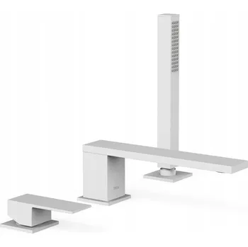 Vodovodní baterie Vanová baterie na okraj vany TRES Cuadro Exclusive bílá