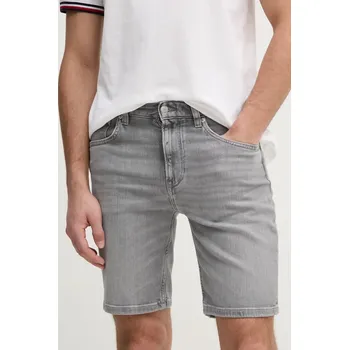Pánské kraťasy Džínové šortky Tommy Hilfiger pánské, šedá barva, MW0MW39222 90J, vel. 33
