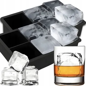 Tvořítko na led 2x SILIKONOVÁ FORMA NA LEDOVÉ KOSTKY, VELKÁ XXL FORMIČKA