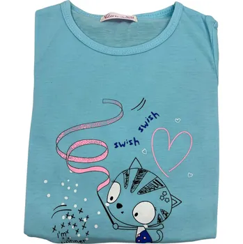 Dívčí pyžamo Valerie Dream Dívčí pyžama s dlouhým rukávem KITY Barva: Modrá, Velikost: 98/104