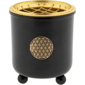 Čajovna Kadidelnice Květ života, černá