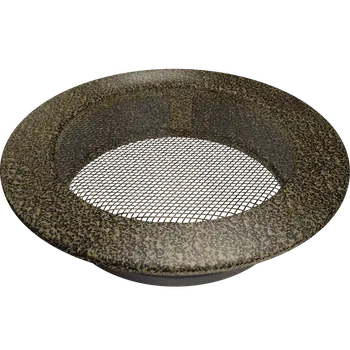 Krbová kamna Mřížka kulatý průměr 150 černo-zlatá FI/150CZ