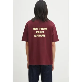 Pánské tričko Bavlněné tričko Drôle de Monsieur Le T-shirt Slogan, XXL, červená, 92X