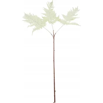 umělá květina VĚTVIČKA Z UMĚLÉ KAPRADINY BÍLÁ 83 CM OZDOBNÁ PRO ARANŽMÁ