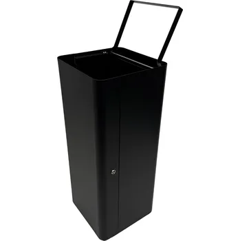 Odpadkový koš Odpadkový koš na tříděný odpad Caimi Brevetti Centolitri LOCK 100 L, černý, bez víka
