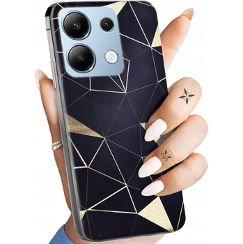 Pouzdro na mobilní telefon Zadní Kryt Hello Case pro Xiaomi Redmi Note 13 4G zlatý