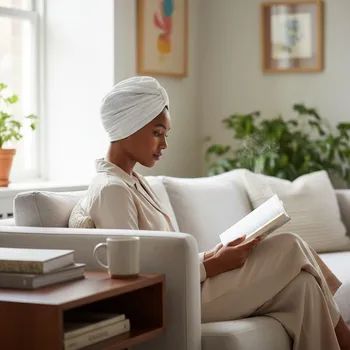 Ebbie Turban-twist madeira - ECRU Velikost: 57