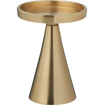 Svícen Home Styling Collection Dekorativní svícen, zlatý, 13 cm