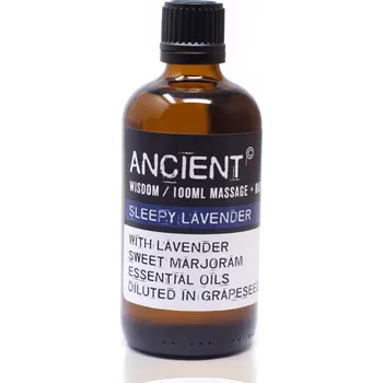 Vonný olej Ancient Wisdom Aroma olej pro masáže a do koupele Levandule směs, 100 ml