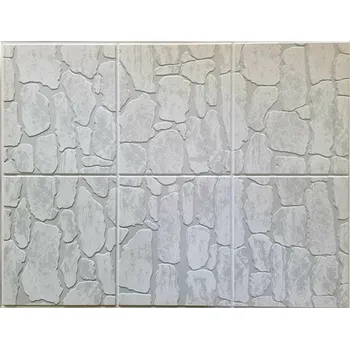 Obklad Obkladové panely 3D kamenný obklad světle šedý