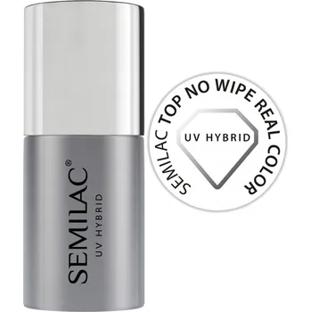 Lak na nehty Semilac No Wipe Real Color Top pro hybridní laky 7ml