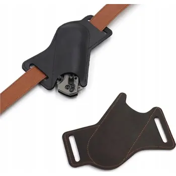 Pracovní nůž Pouzdro černé na nůž skládací nebo kapesní nůž na opasek ET7