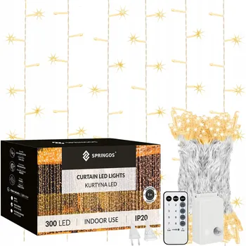 Vánoce Vánoční osvětlení na stromeček Springos do interiéru 5 m, 201 - 300 světýlek
