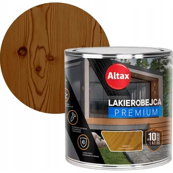 Lak na dřevo Lazura s lakem Altax 0,25 l hnědá pololesklá