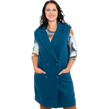 Dámská vesta JTX - Jihočeská textilní Písek Dámská dlouhá vesta HUJASA Modrá M