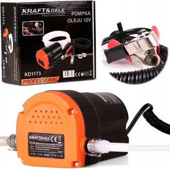 Čerpadlo Čerpadlo Kraft&Dele 120W pro výměnu oleje, topného oleje, nafty 12V + hadičky