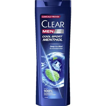 Šampon CLEAR Men šampon COOL SPORT MENTHOL proti lupům chladivý 360 Ml