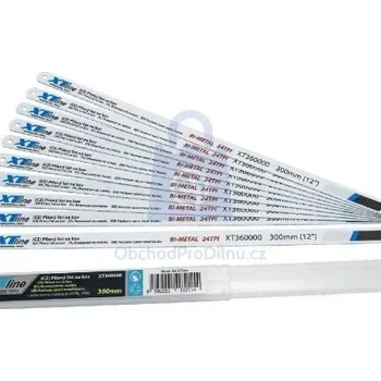 Pilový plátek Pilový list ruční, HSS-Co Bi-hardness, XTLINE 300 mm, 24 Tpi (bal. 10 ks), balení 1 bal