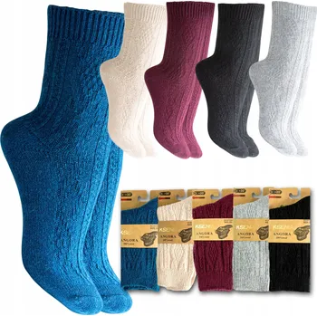 Dámské ponožky Dámské Ponožky ponožky vlněné, angorské, teplé, netlačící, velikost 35-38