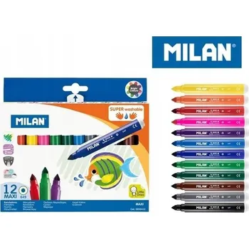 MAXI SUPER PRATELNÉ FIXY 12 BAREV MILAN